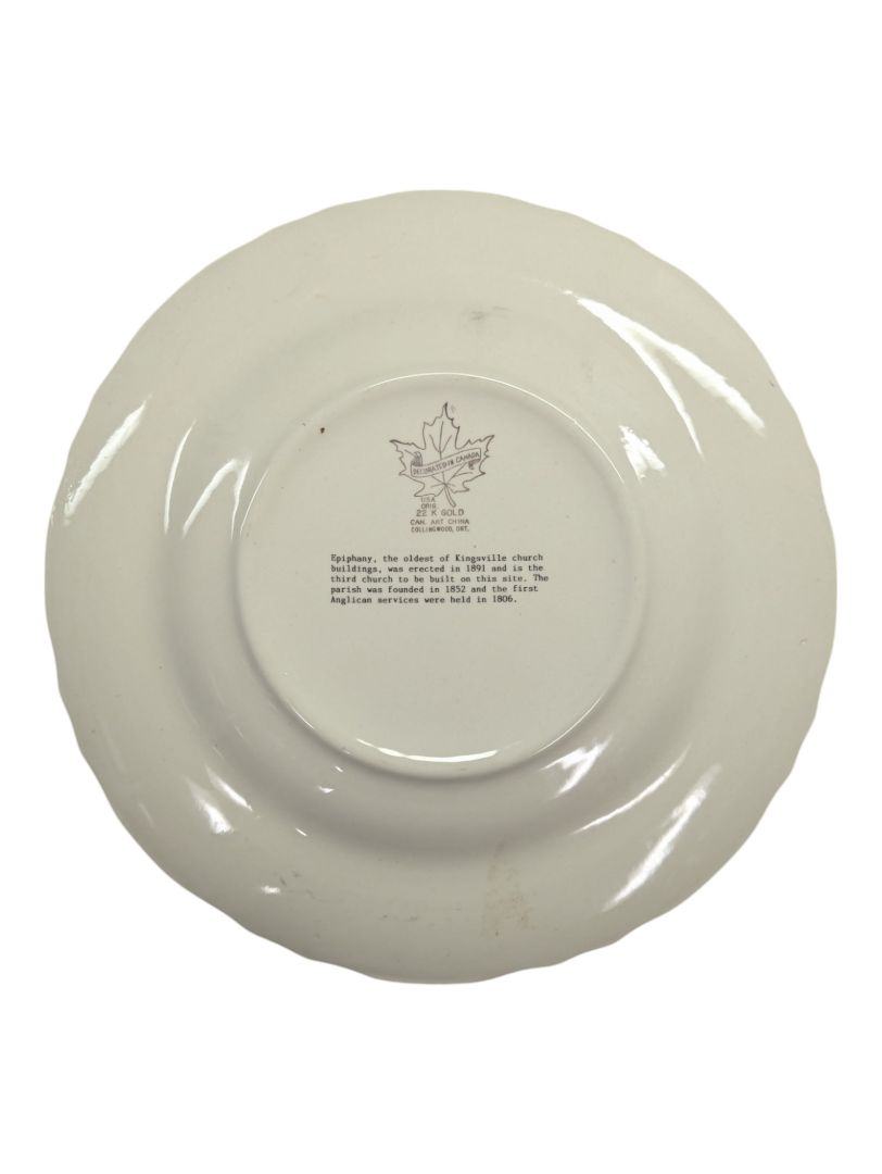 Collector's Plate of Epiphany Kingsville Ont. Church