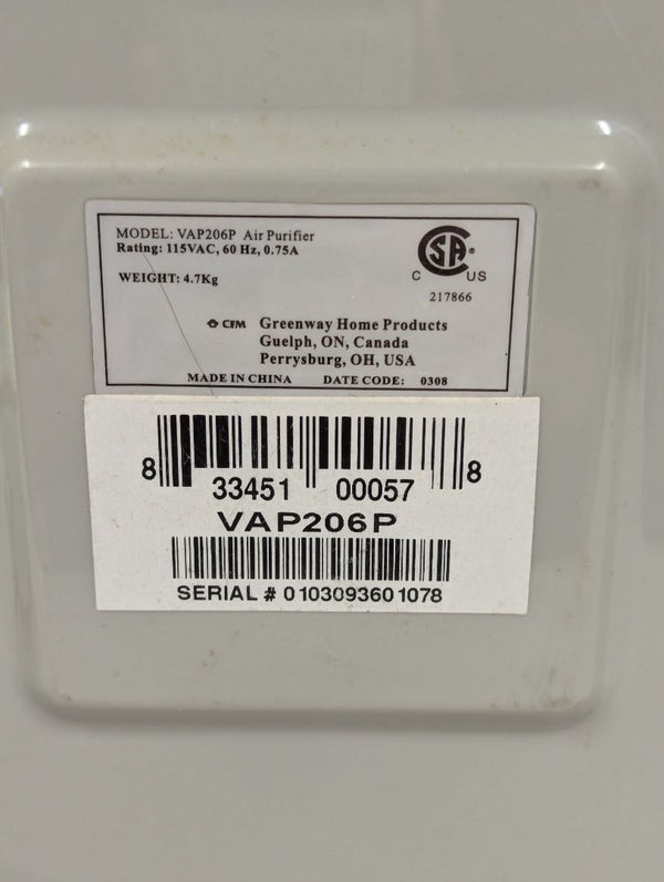 VITAPUR ADVANCED AIR PURIFICATION SYSTEM