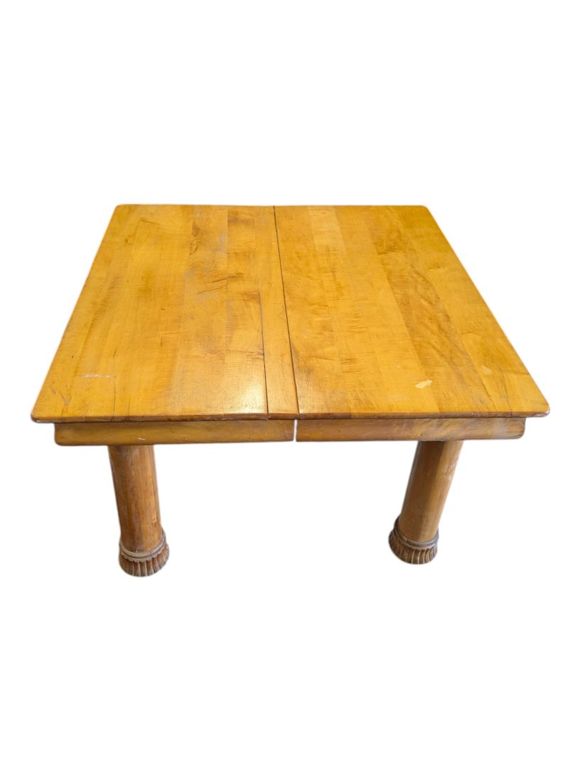 ANTIQUE SOLID WOOD DINING RM TABLE