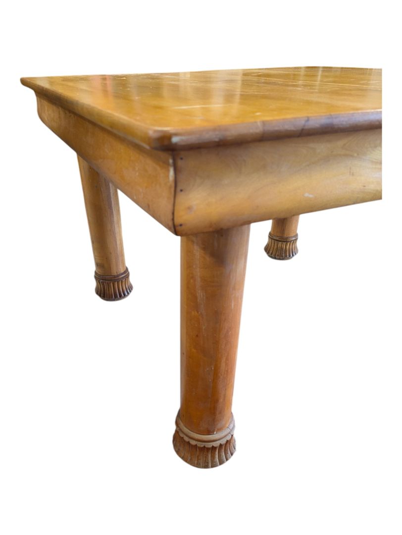ANTIQUE SOLID WOOD DINING RM TABLE