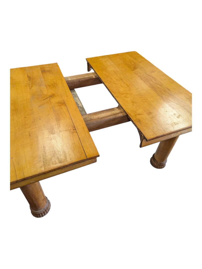 ANTIQUE SOLID WOOD DINING RM TABLE