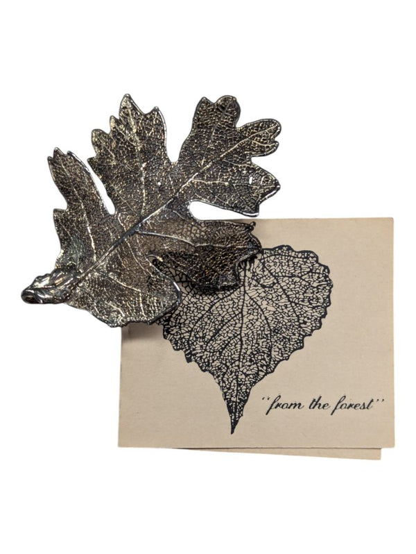 Birks Stitt leaf pendant