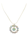 Iridescent patterned necklace set