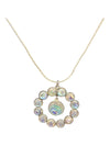 Iridescent patterned necklace set