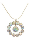 Iridescent patterned necklace set