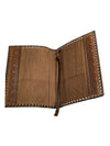 Lion embossed leather book cover