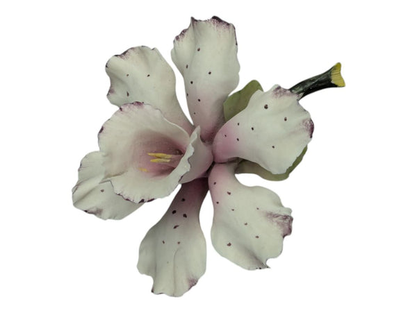 Vinage capodimonte, Porcelain flower, Orchid figrine, Italy