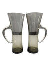 Tinted glass tumblers with handles