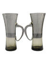 Tinted glass tumblers with handles