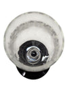 Glass goblet with tinted foot