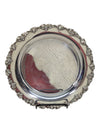 Silver tray with grape motif