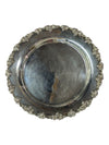 Silver tray with grape motif