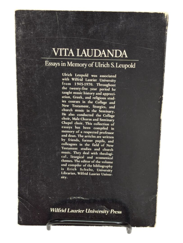Essays in Memory of Ulrich S. Leupold