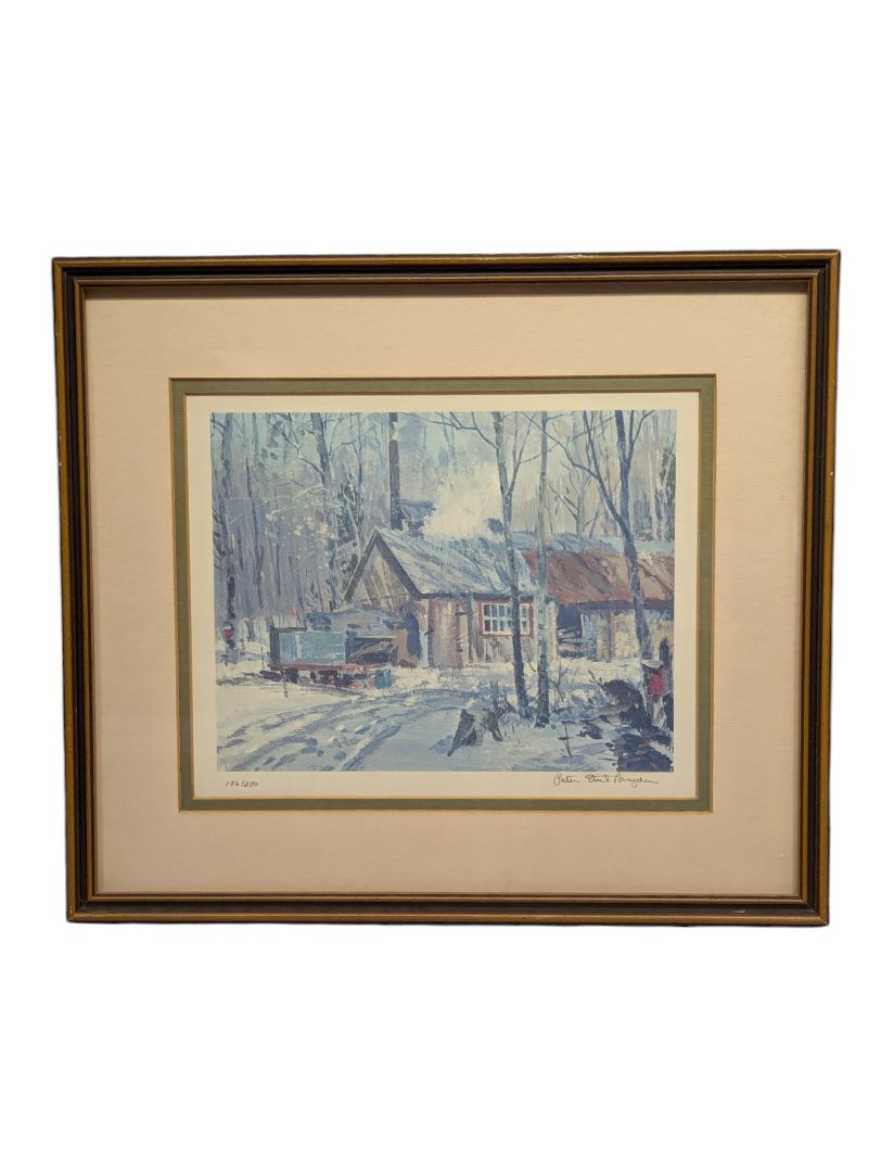 Painting of a Shed in Winter 15
