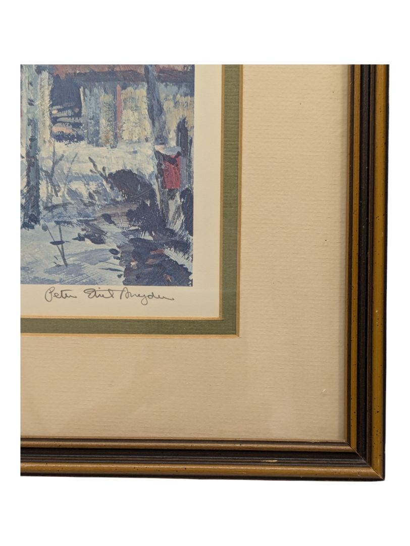 Painting of a Shed in Winter 15