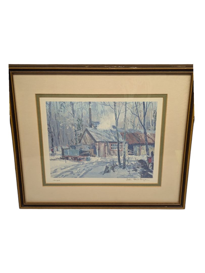 Painting of a Shed in Winter 15