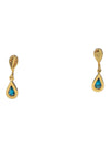 Blue geode with gold detailing jewelry set