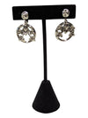 Silver tone floral jewelry set