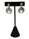 Silver tone floral jewelry set