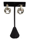 Silver tone floral jewelry set