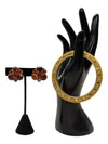 Burnt orange jewelry set