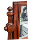 Wood framed stand mirror with drawer