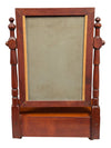 Wood framed stand mirror with drawer