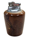 Vintage Ronson Table Lighter Rare Wood 1970s