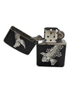 Vintage ZIPPO Lighter H-10 "Tammy" Koi Japanese Fish Black Matte