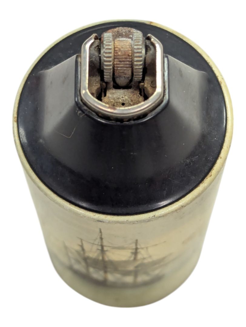 Vintage Cricket Tabletop Lighters with Galleon Ship Decoration CR-77
