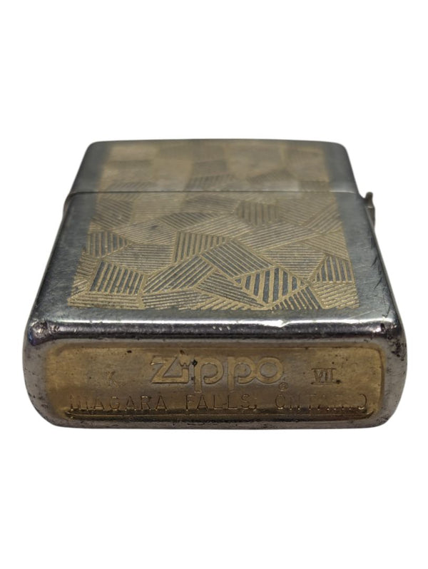 Vintage Zippo "Rory" K-VVI Niagrara Falls, Gold Toned Patterend