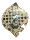 Fish Shaped Checkers Board, Pieces Included