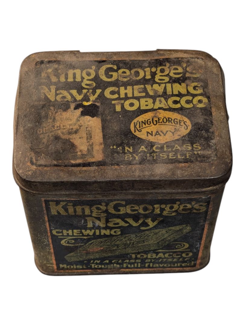 Vintage King George's Navy Chewing Tobacco Tin