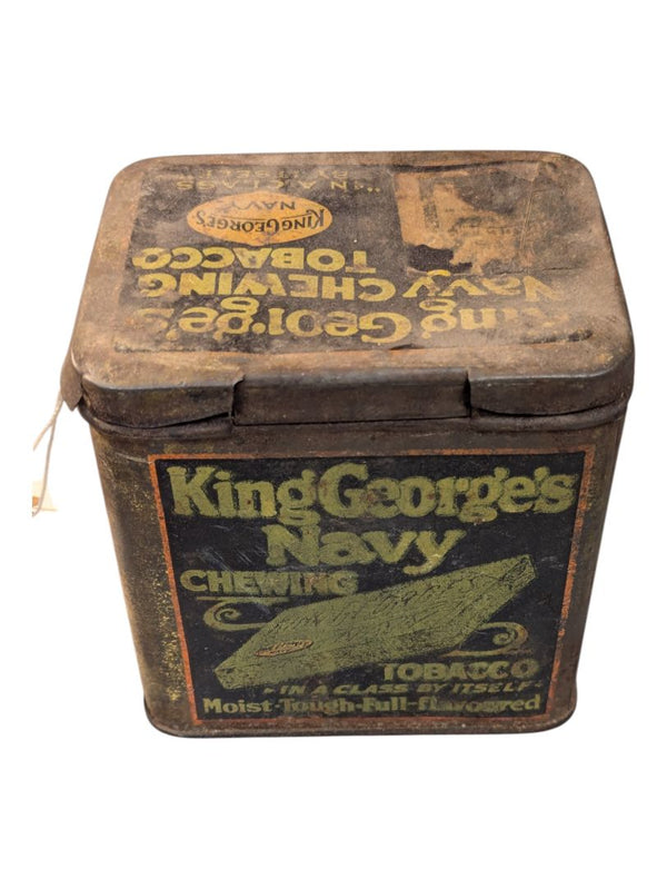 Vintage King George's Navy Chewing Tobacco Tin