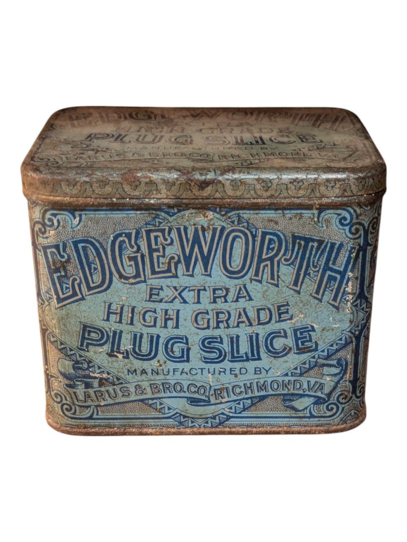Vintage Edgeworth Extra High Grade Plug Slice Tin