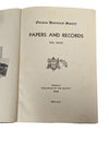 Papers and Records vol. XXVIII.