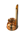 Copper Candle Holder with Reflector Sconce