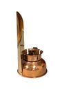 Copper Candle Holder with Reflector Sconce