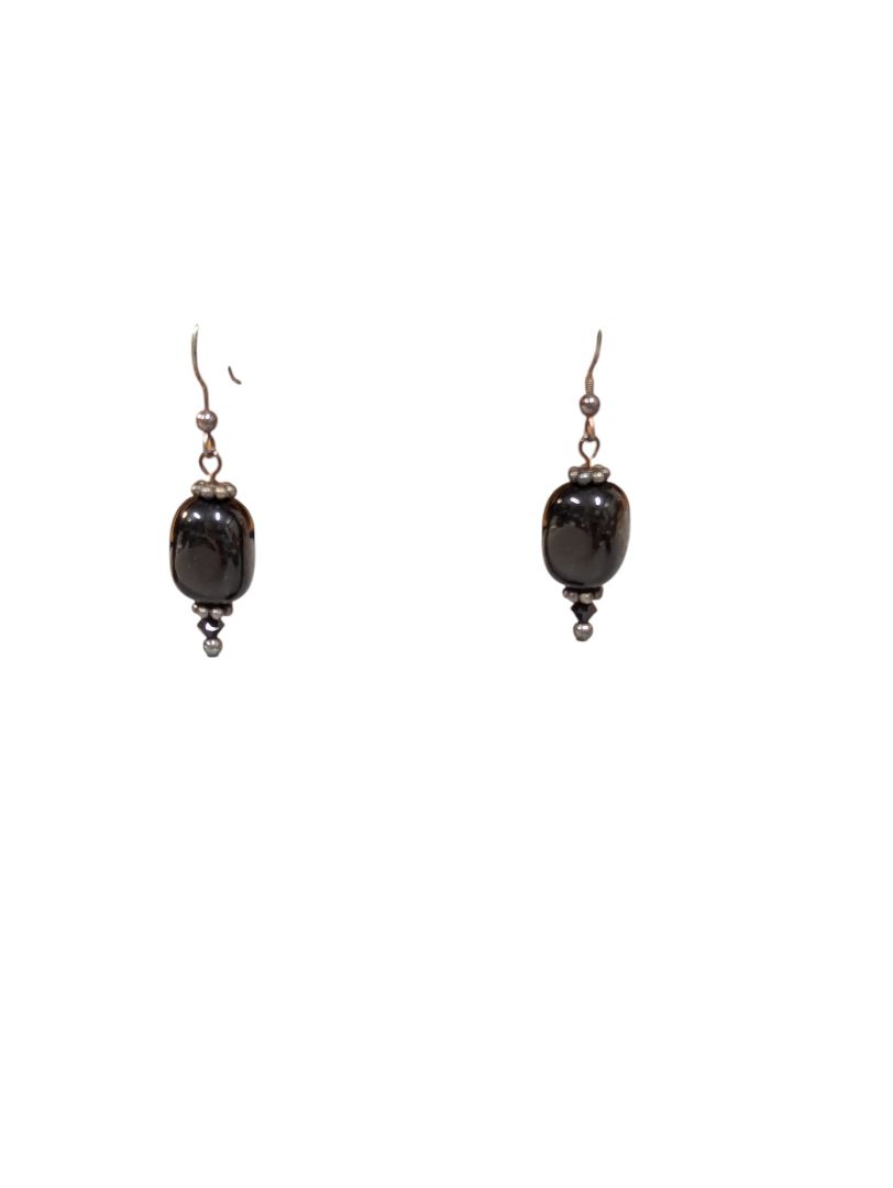 Black Bead Jewelry Set