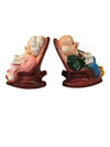 Pair of Retirement Fund Grandparent Piggy Banks