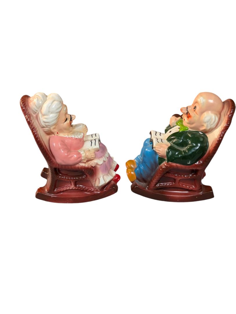 Pair of Retirement Fund Grandparent Piggy Banks
