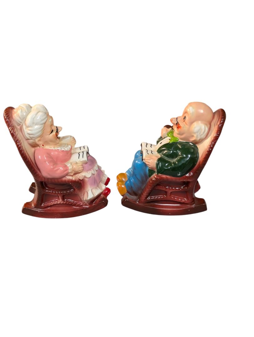 Pair of Retirement Fund Grandparent Piggy Banks