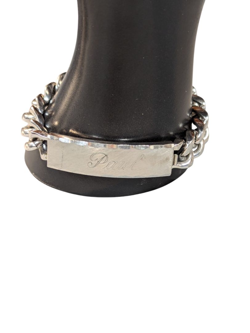 Chunky Silver Coloured Chain Bracelet
