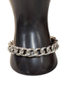 Chunky Silver Coloured Chain Bracelet