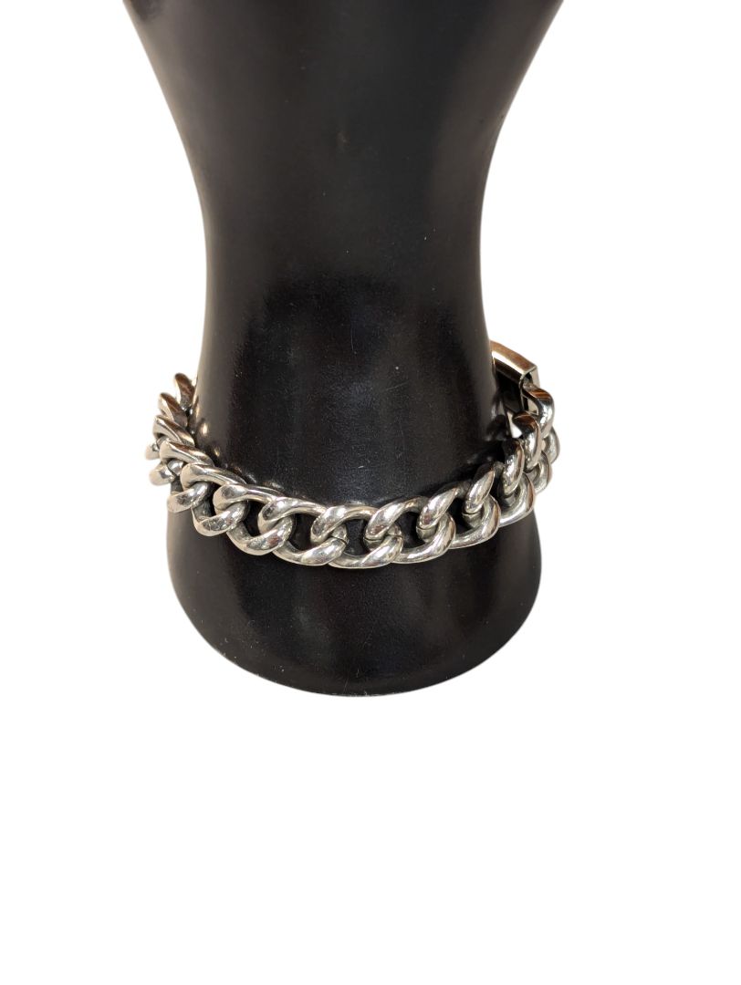 Chunky Silver Coloured Chain Bracelet