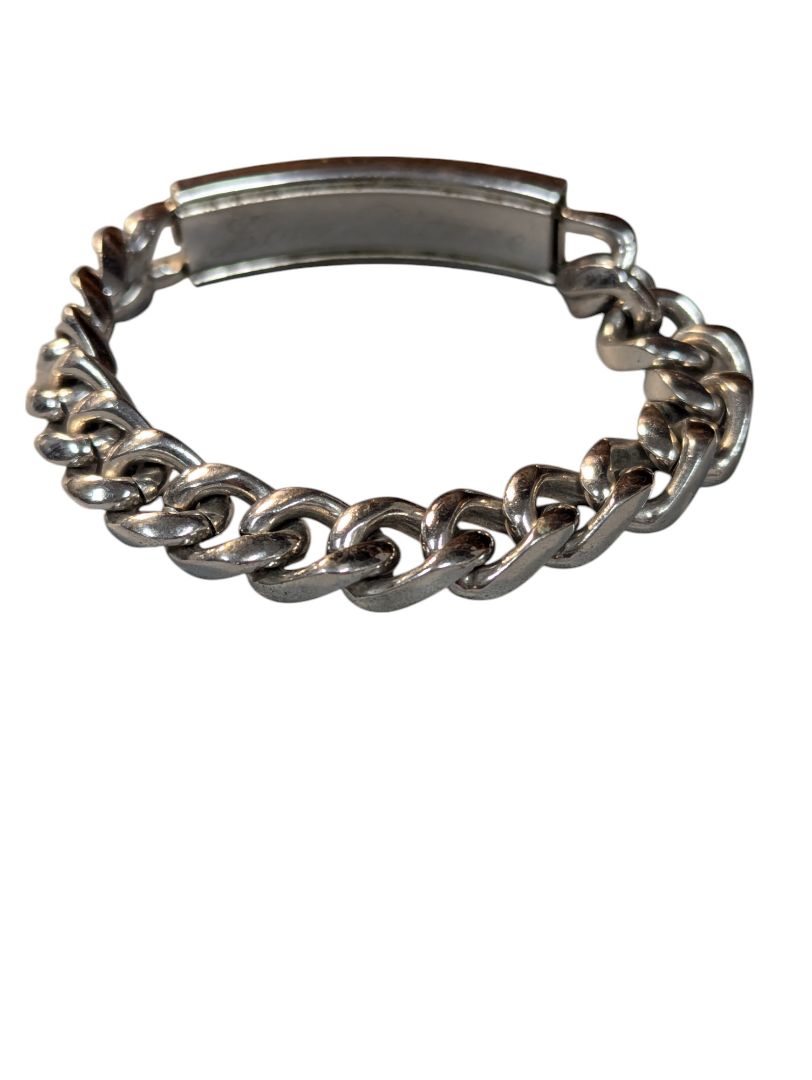 Chunky Silver Coloured Chain Bracelet