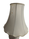 Tall White Lamp with Tulip Shaped Shade