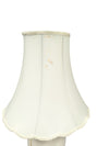 Tall White Lamp with Tulip Shaped Shade