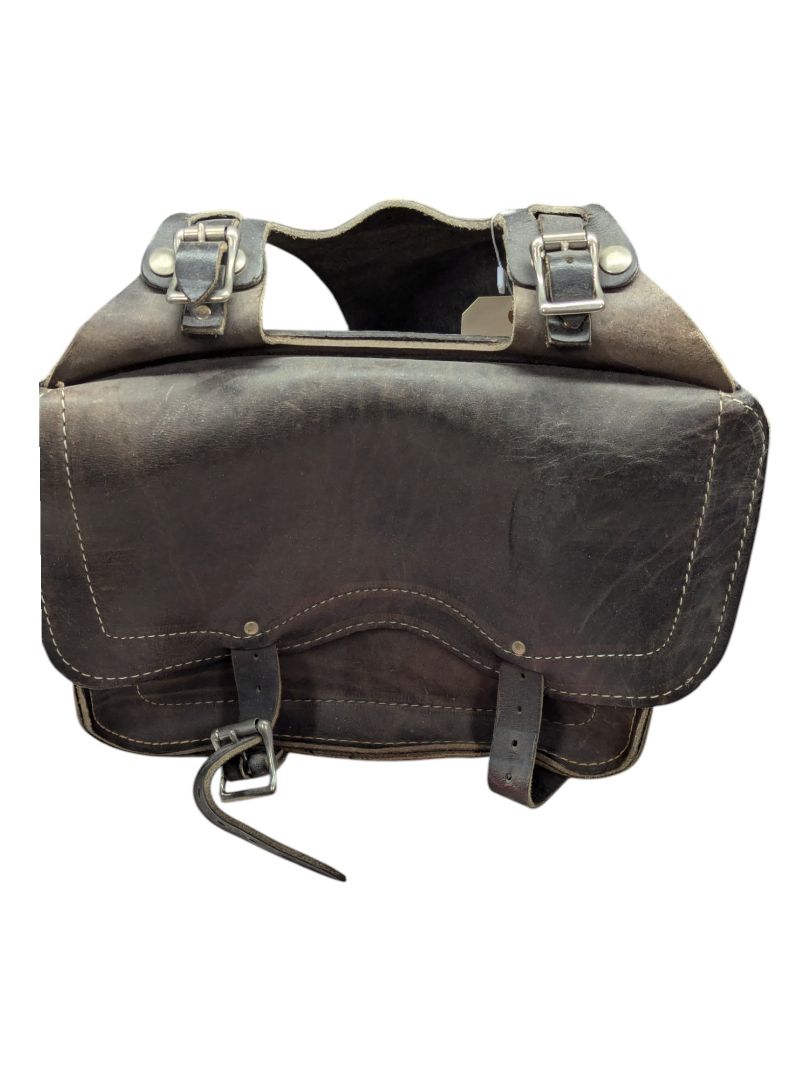 Brown Leather Saddlebag