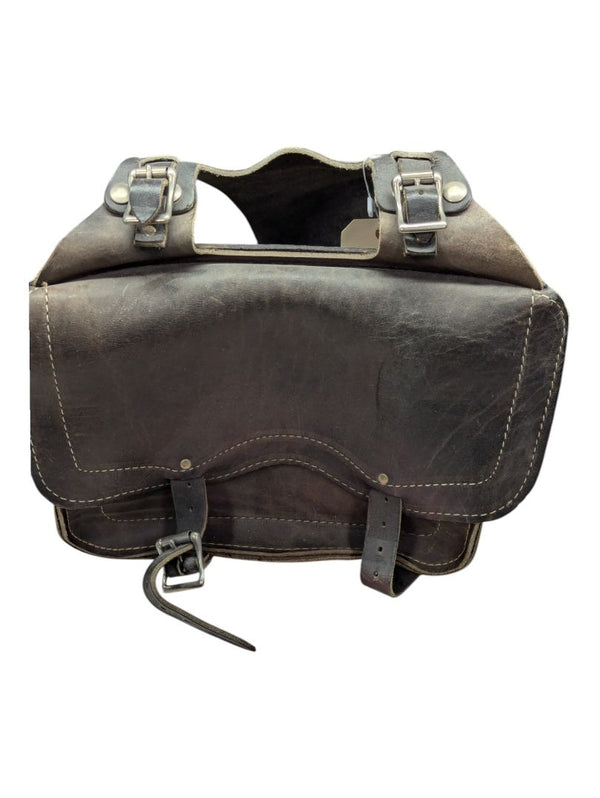 Brown Leather Saddlebag